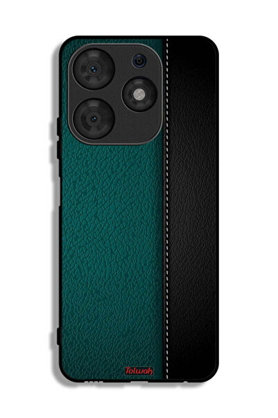 Tolwak Tecno Spark 10 Pro Protective Case Cover Leather Pattern