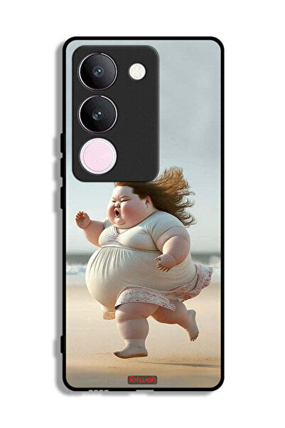 Tolwak غطاء حماية فيفو V29 لفتاة سمينة تركض