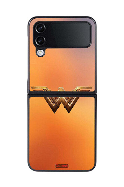 Tolwak غطاء حماية لهاتف Samsung Galaxy Z Flip 4 بشعار Wonder Women