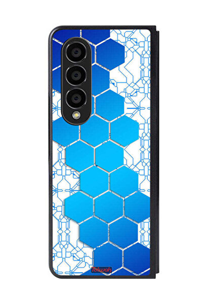 Tolwak غطاء حماية لهاتف سامسونج جالاكسي زد فولد 4 بأيقونات سداسية الشكل من ها...