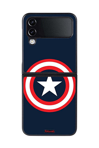Tolwak Samsung Galaxy Z Flip 4 Protective Case Cover Captain America
