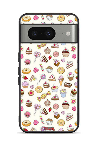 Tolwak غطاء حماية لجهاز Google Pixel 8 بنمط العناصر المفضلة