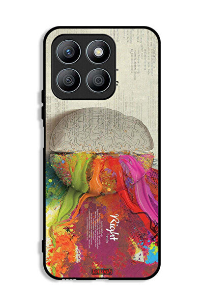 Tolwak غطاء حماية لهاتف Honor X8b - عمل فني تجريدي لعلم الدماغ