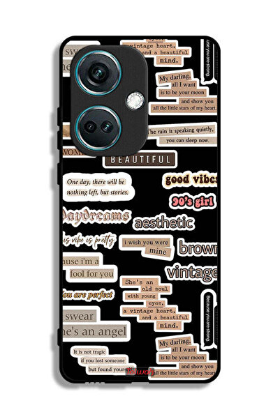 Tolwak غطاء حماية لهاتف OnePlus Nord CE3 بملصقات اقتباسات جميلة