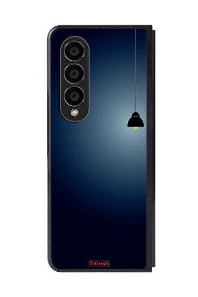 Tolwak غطاء حماية لهاتف سامسونج جالاكسي زد فولد 4 بتصميم فني معلق على شكل ضوء