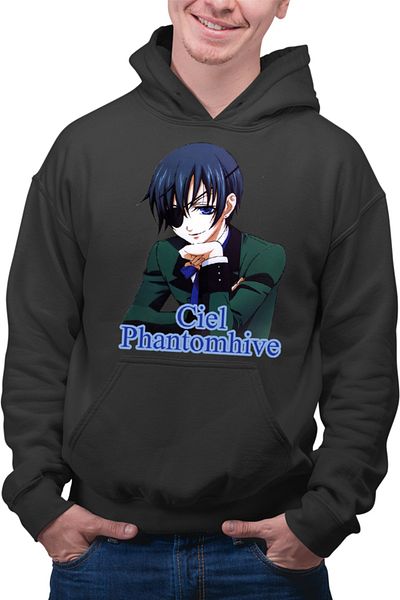 OEM Men's Hoodie Black Butler Ciel Victorian Era London