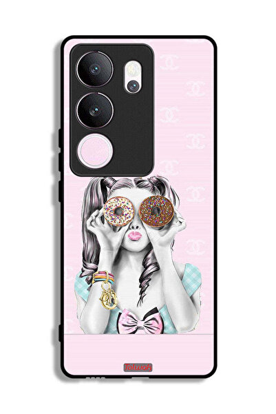 Tolwak غطاء حماية لهاتف فيفو V29 برو يحمل قطعتين من الدونات