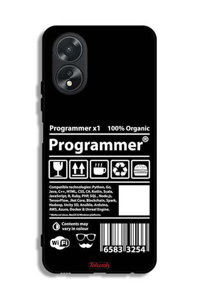 Tolwak غطاء حماية وملصق برمجة لهاتف Oppo A38