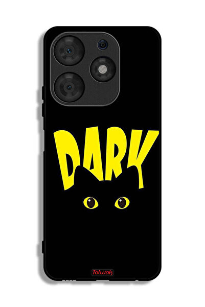 Tolwak Tecno Spark 10 Pro Protective Case Cover Dark Cat