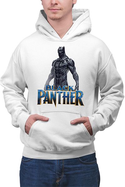 OEM Men's Hoodie Black Panther Single Movie Logo Comics