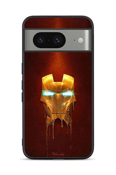 Tolwak Google Pixel 8 Protective Case Cover Iron Man Marvel Comics