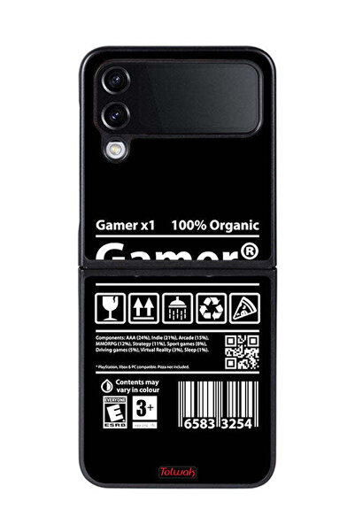 Tolwak غطاء حماية لجهاز Samsung Galaxy Z Flip 4، ملصق للاعبين