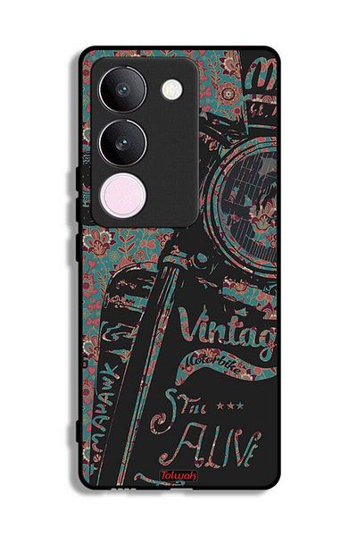 Tolwak vivo S17 Protective Case Cover Vintage Motorbike