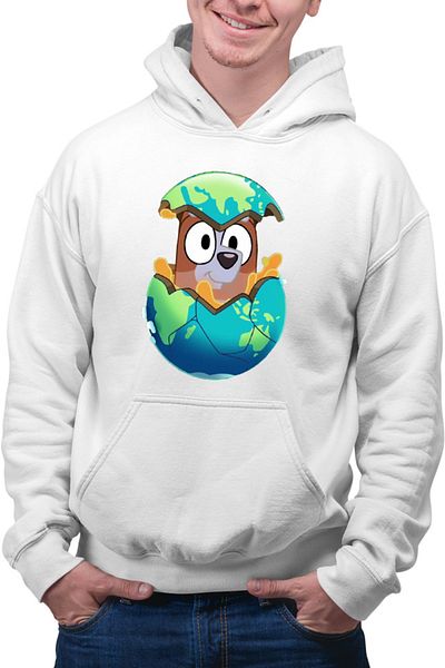 OEM Hanorac Barbati Bluey Earth Day Savior Cute Dog Animation