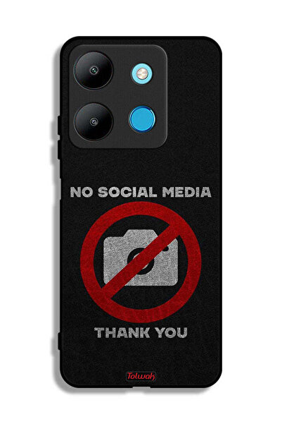 Tolwak غطاء حماية لهاتف Infinix Smart 7 - لا توجد وسائل تواصل اجتماعي، شكرًا لك