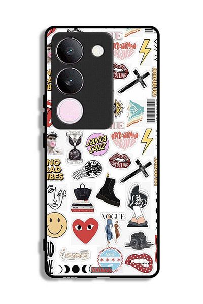 Tolwak vivo S17 Protective Case Cover No Bad Vibes Stickers