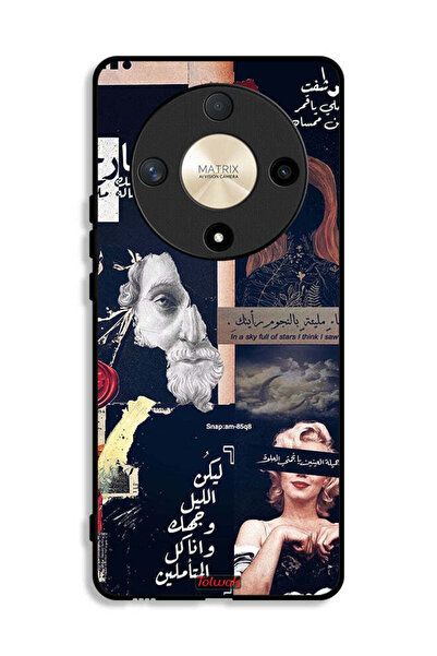 Tolwak Honor X9b Protective Case Cover Arabic Quotes And Cut Faces