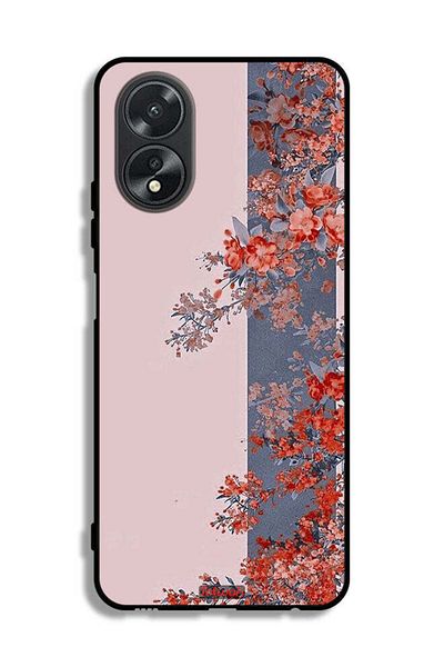 Tolwak غطاء حماية لهاتف Oppo A38 برسومات أوراق الشجر والزهور