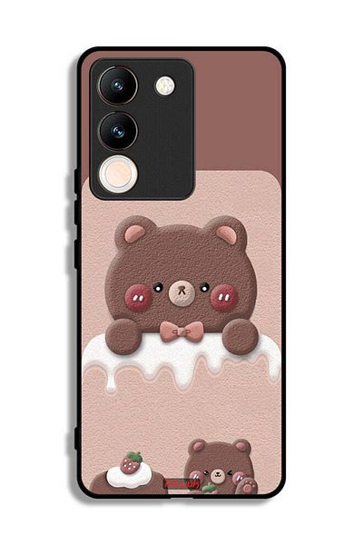 Tolwak vivo V29e Protective Case Cover Bear Strawberry