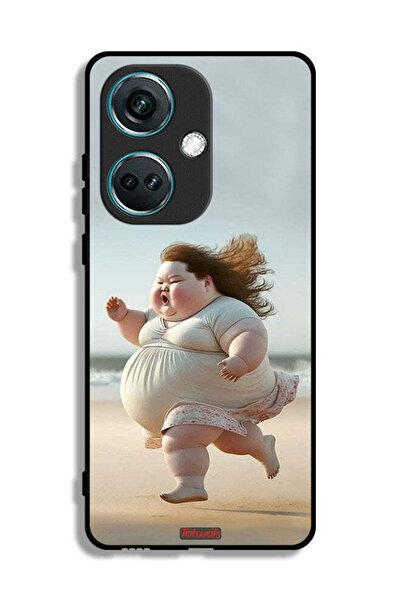 Tolwak OnePlus Nord CE3 Protective Case Cover Fatty Baby Girl Running