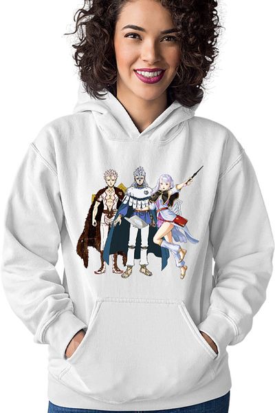 OEM Hanorac Femei Black Clover Silver Noelle Nozel Tabata Yuuki Mangaka