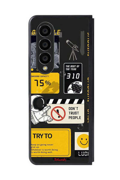 Tolwak غطاء حماية لهاتف سامسونج جالاكسي زد فولد 4 بتصميم رائد فضاء