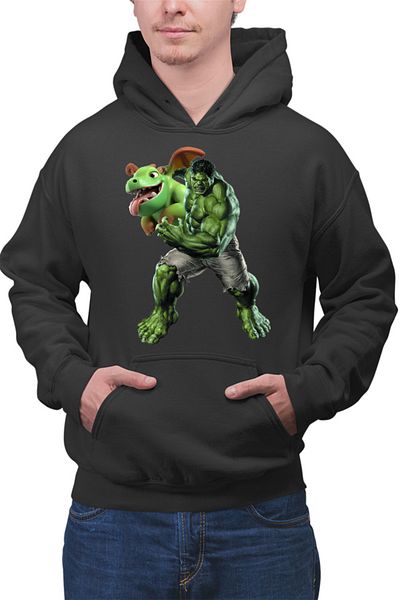 OEM Men's Hoodie Hulk Clash Royale Strategy Game Dinosaur