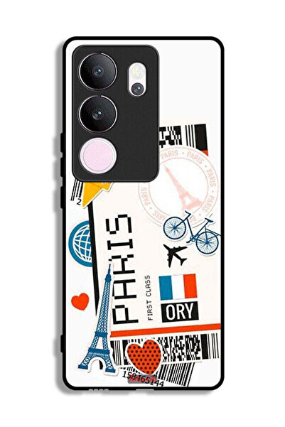Tolwak غطاء حماية لهاتف vivo V29 Pro بملصق باريس