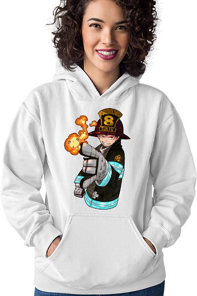 OEM Women's Hoodie Fire Force Kusakabe Shaman Shounen Manga