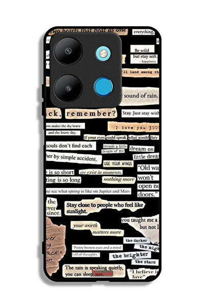 Tolwak غطاء حماية لهاتف Infinix Smart 7 بملصقات اقتباسات