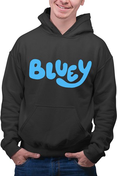OEM Men's Hoodie Bluey Logo TV Show Adventure Studio Simple Pets