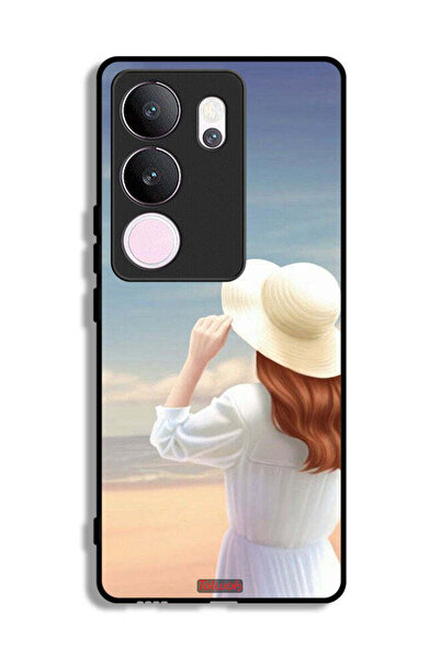 Tolwak غطاء حماية لهاتف فيفو V29 برو بتصميم فتاة واقفة