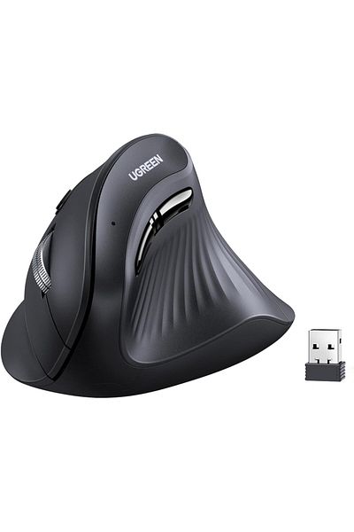 Ugreen | Wireless Vertical Mouse 2.4 GHz&BT |Black