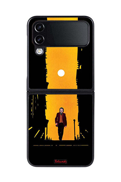 Tolwak غطاء حماية لهاتف Samsung Galaxy Z Flip 4 بتصميم جوكر، عمل فني رقمي تجريدي