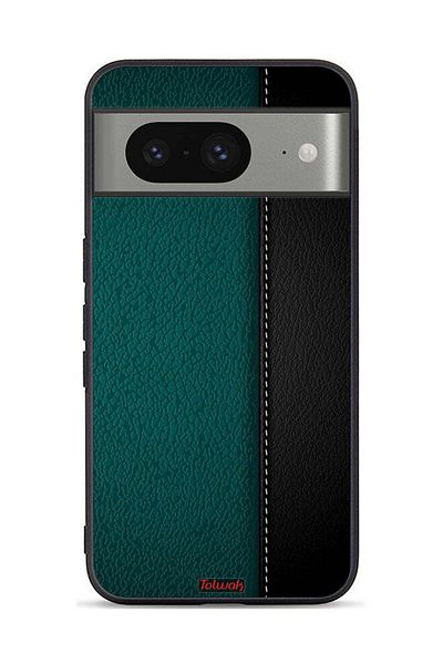 Tolwak غطاء حماية جلدي بنمط هندسي لهاتف Google Pixel 8