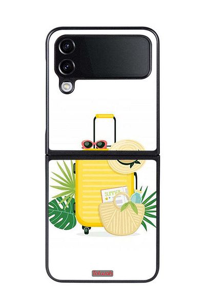 Tolwak Samsung Galaxy Z Flip 4 Protective Case Cover Summer Digital Art