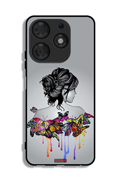 Tolwak Tecno Spark 10 Pro Protective Case Cover Butterflies And Girl Abstract...