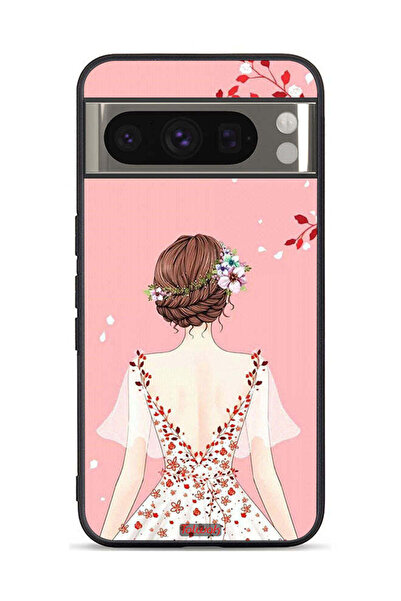 Tolwak غطاء حماية لهاتف Google Pixel 8 Pro برسومات فتاة واقفة