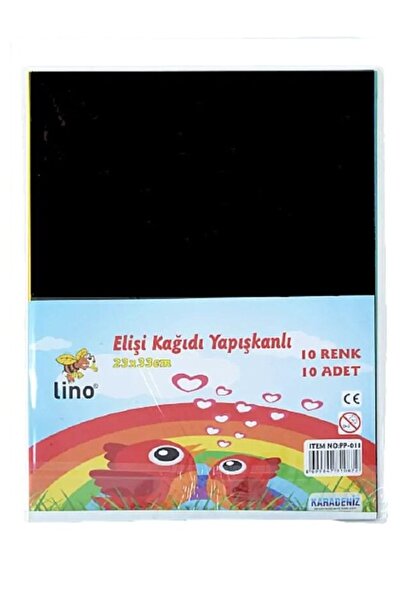 Lino Elişi Kağıdı Yapışkanlı A4 10 Renk (PP-011)