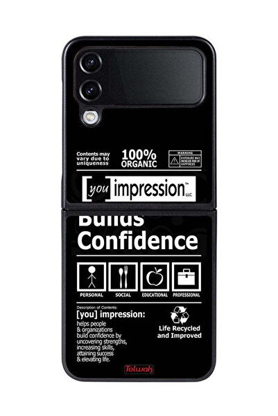 Tolwak غطاء حماية لهاتف Samsung Galaxy Z Flip 4 - ملصق يعزز الثقة