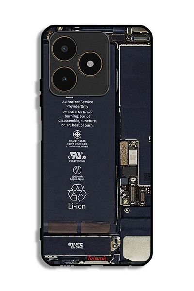Tolwak Realme C53 Protective Case Cover Phone Circuit Pattern