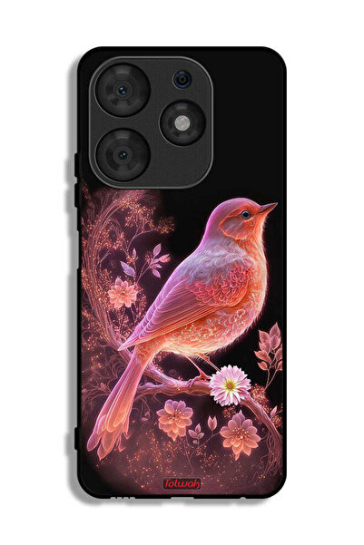 Tolwak Tecno Spark 10 Pro Protective Case Cover Cute Bird Art