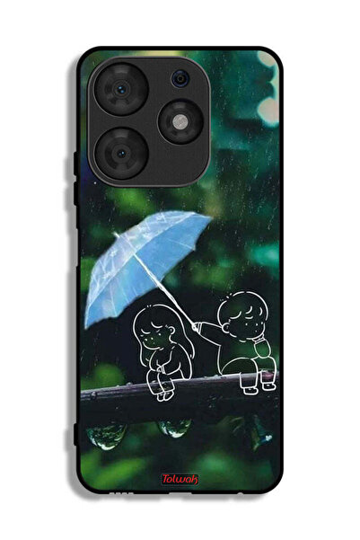 Tolwak Tecno Spark 10 Pro Protective Case Cover Couple Abstract Art