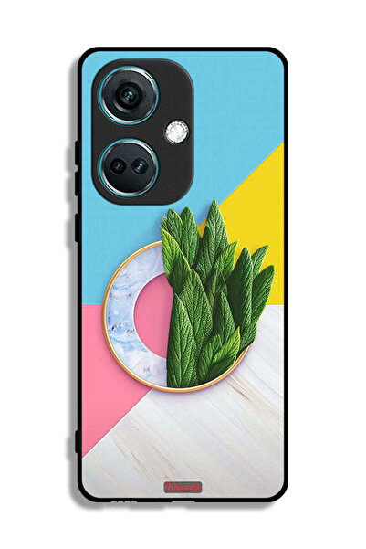 Tolwak غطاء حماية لهاتف OnePlus Nord CE3 بنمط أوراق تجريدية