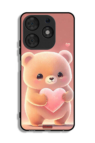 Tolwak غطاء حماية لهاتف تكنو سبارك 10 برو بطبعة باندا صغيرة لطيفة تحمل قلبًا