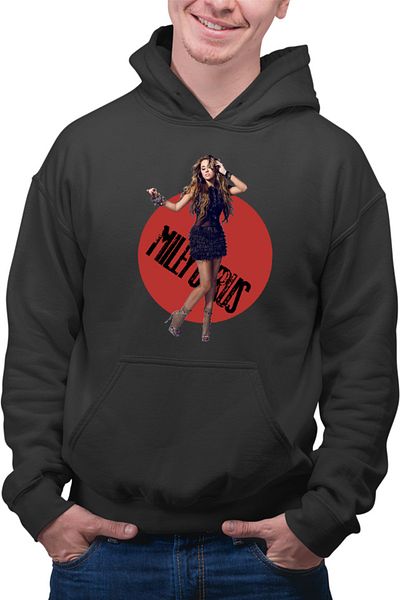 OEM Men's Hoodie Miley Cyrus Cool Sing Artist Awards Music Idol