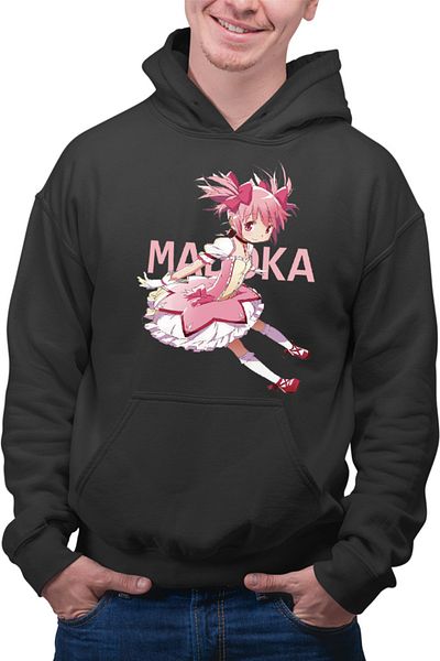 OEM Men's Hoodie Madoka Magica Kaname Sakura Dress Cute Universe