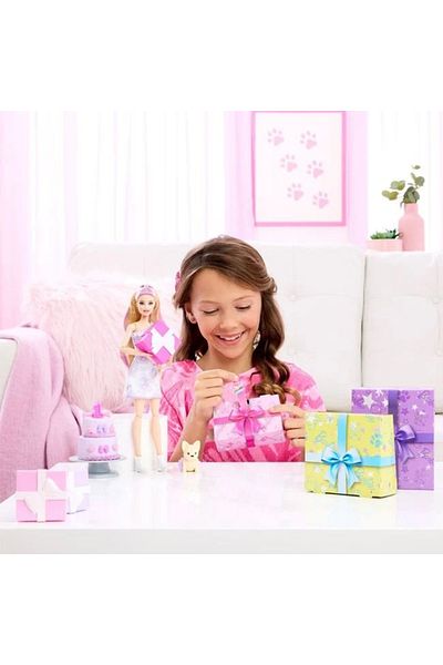 divendi-ro Barbie Party Unboxed Reveal (Blind Box) doll, age 3+ years, 11.5x8.3x8.3x33cm, multicolor