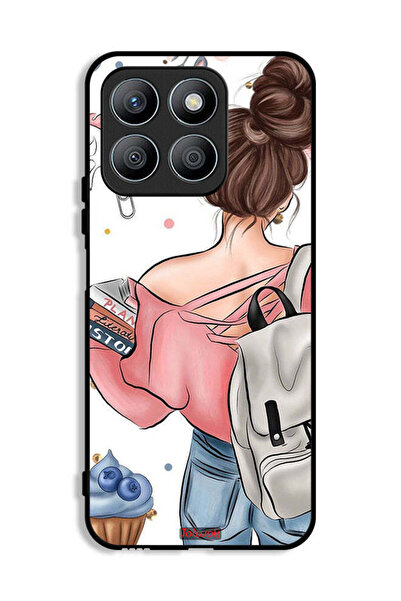 Tolwak غطاء حماية لهاتف Honor X8b بتصميم كتب بين يديك