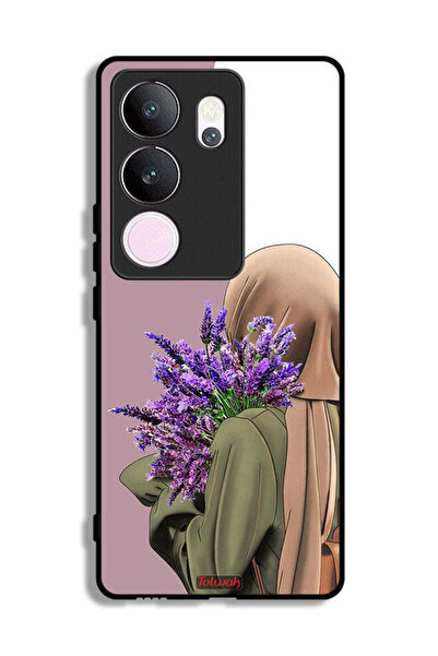 Tolwak غطاء حماية لهاتف فيفو V29 برو يحمل زهرة